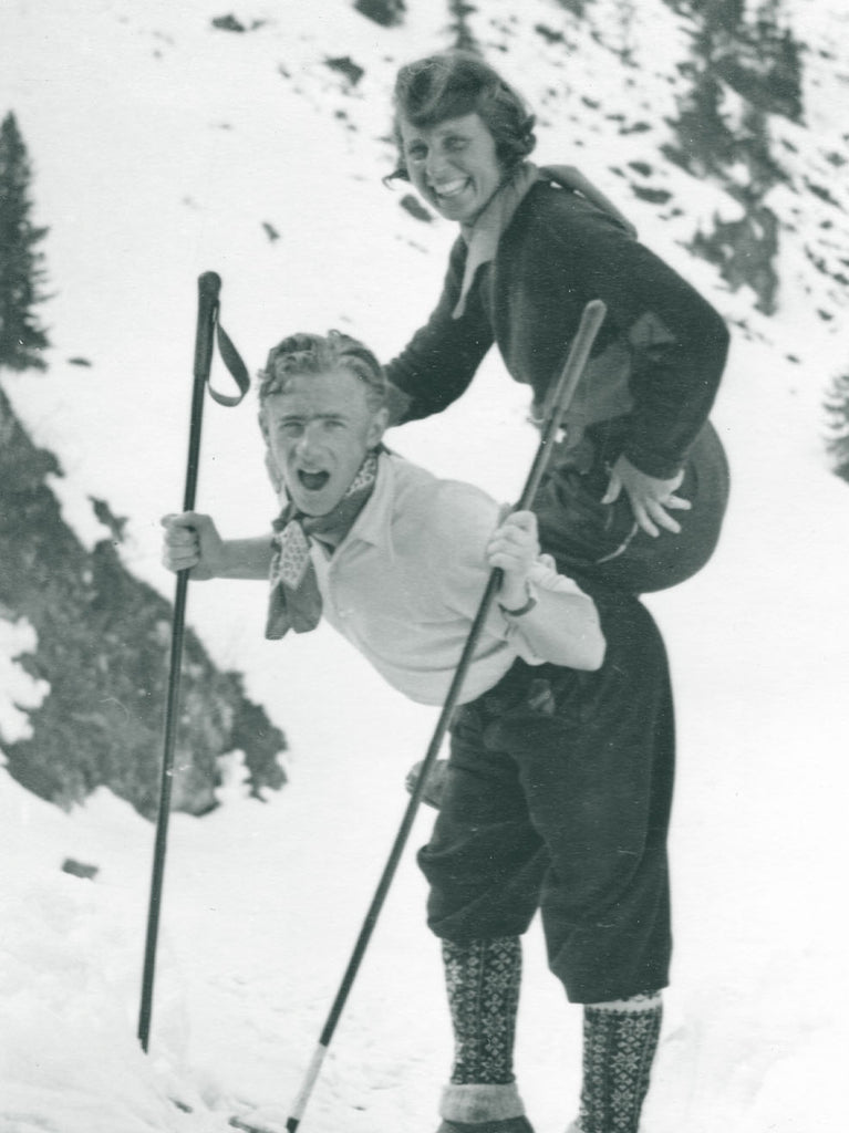 1932 Bitten Eriksen together with her close friend Willy Bogner Senior.